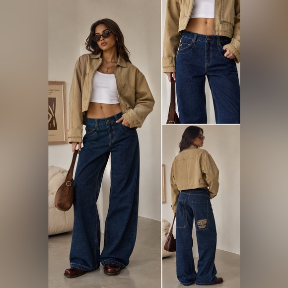 Bershka Denim - Bershka Dark Blue Women Jeans